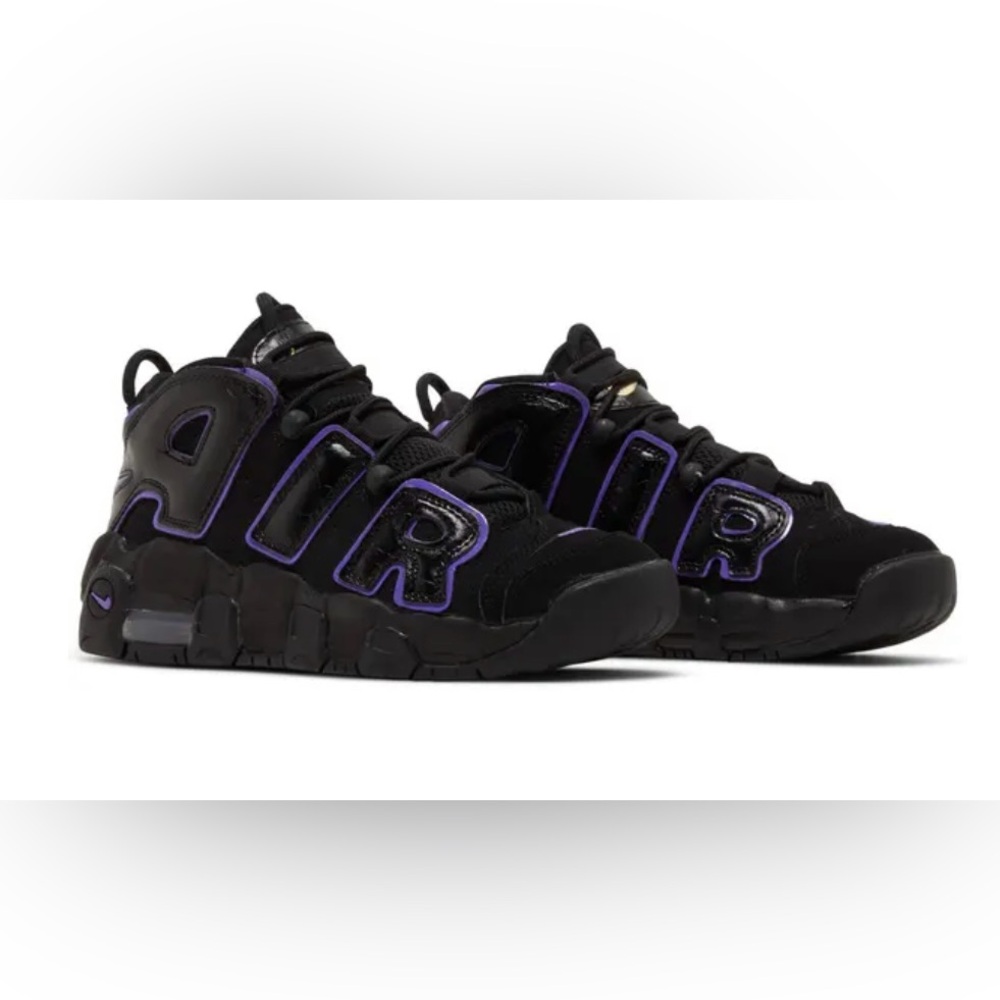 Nike Air More Uptempo Black and Purple